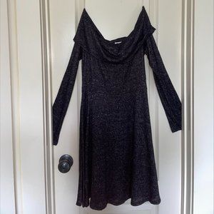 Off-Shoulder Sweater Dress